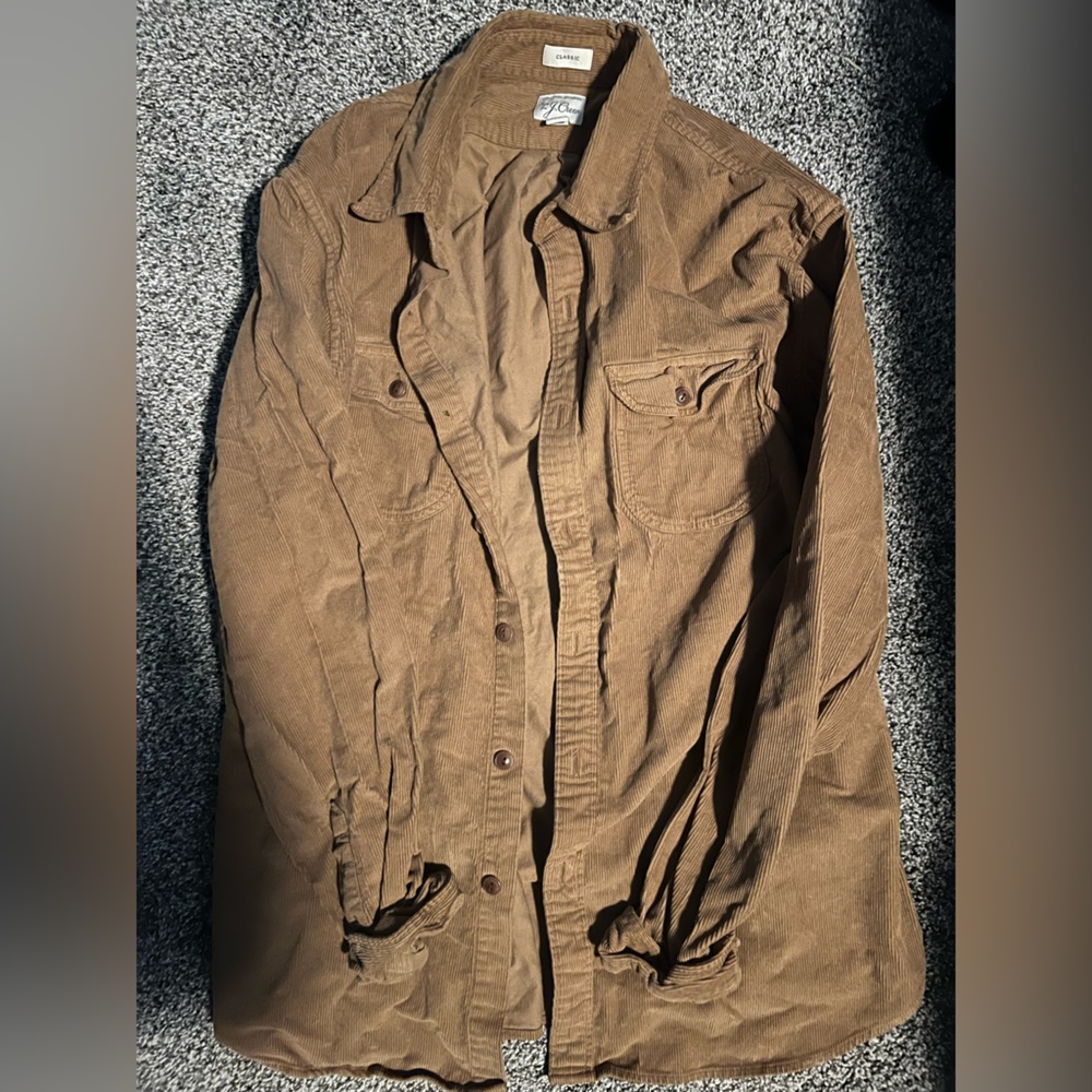 J Crew Corduroy Button Up